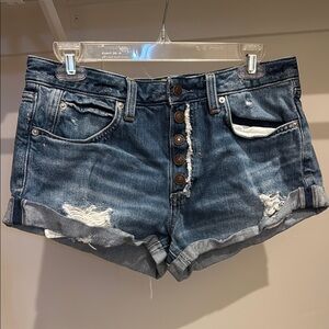 Free people Distressed Denim Shorts